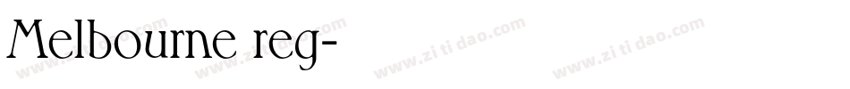 Melbourne reg字体转换
